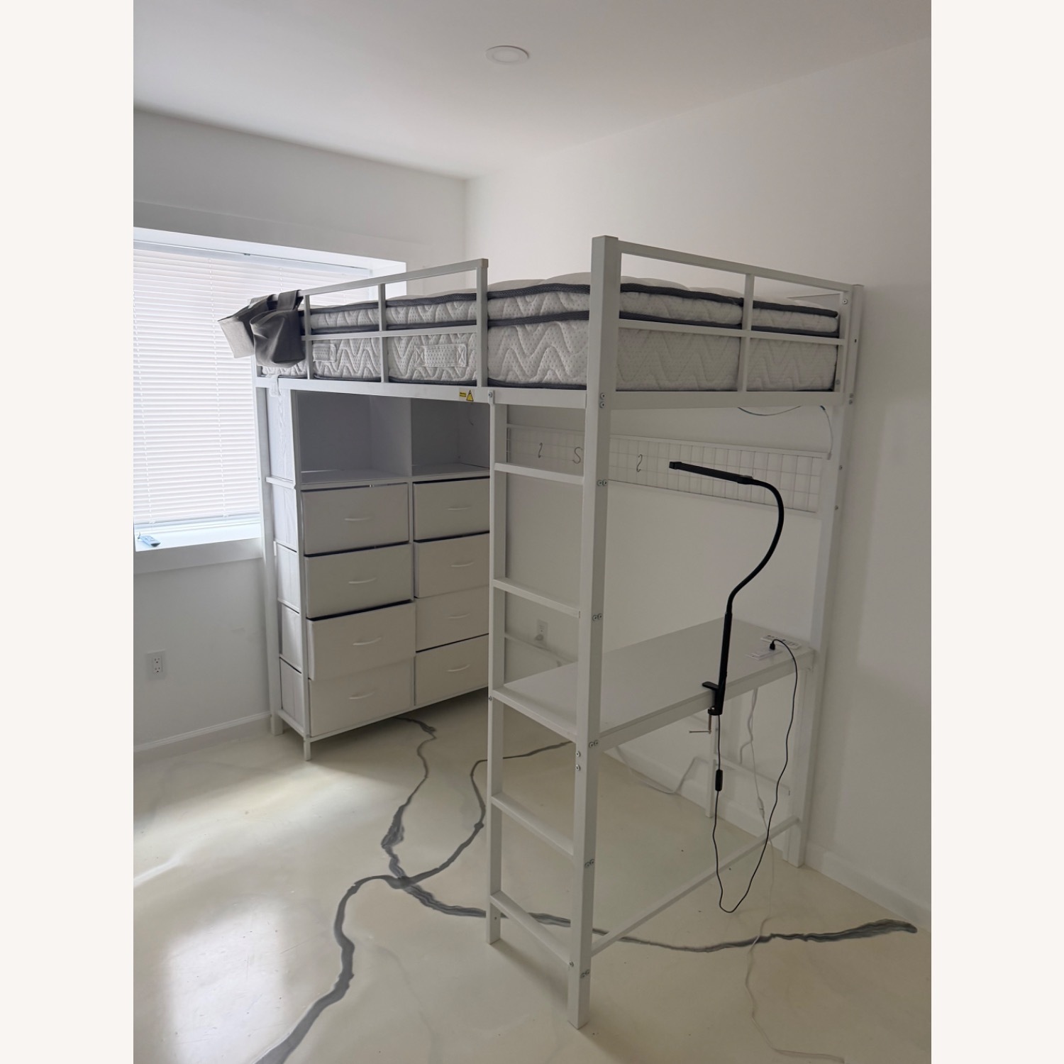 White Metal Bunk Bed - image-2