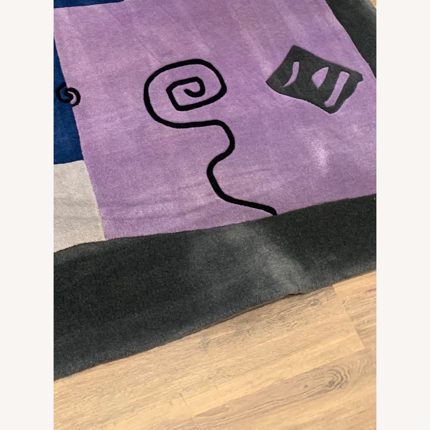 Abstract Zealand Wool Area Rug - image-3