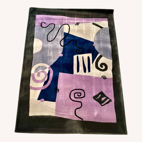 Used Abstract Zealand Wool Area Rug for sale on AptDeco