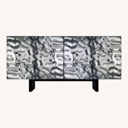 Used Home Depot Black Accent Cabinet Sideboards with 4-Doors for sale on AptDeco