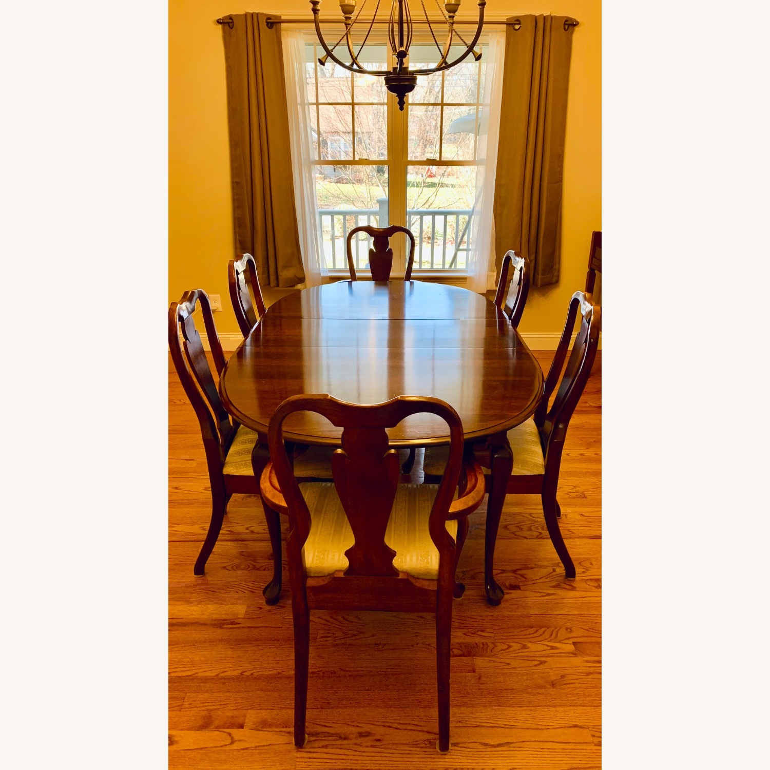 Dark Brown Wood Dining Sets - image-4