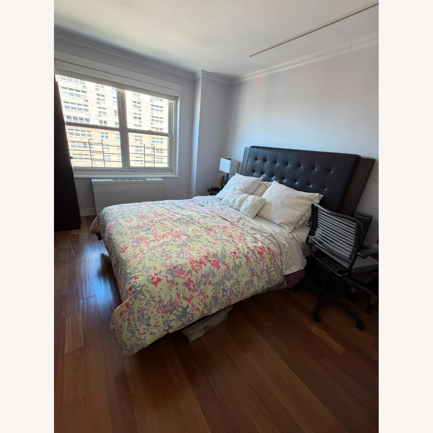 Calligaris Dark Brown Wood Queen Bed - image-1