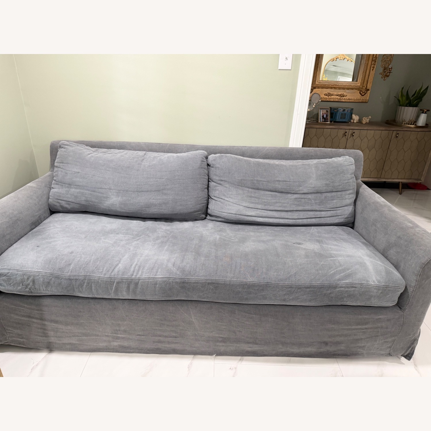Sixpenny Elías Dark Gray Fabric 3+ Seater Sofa - image-2