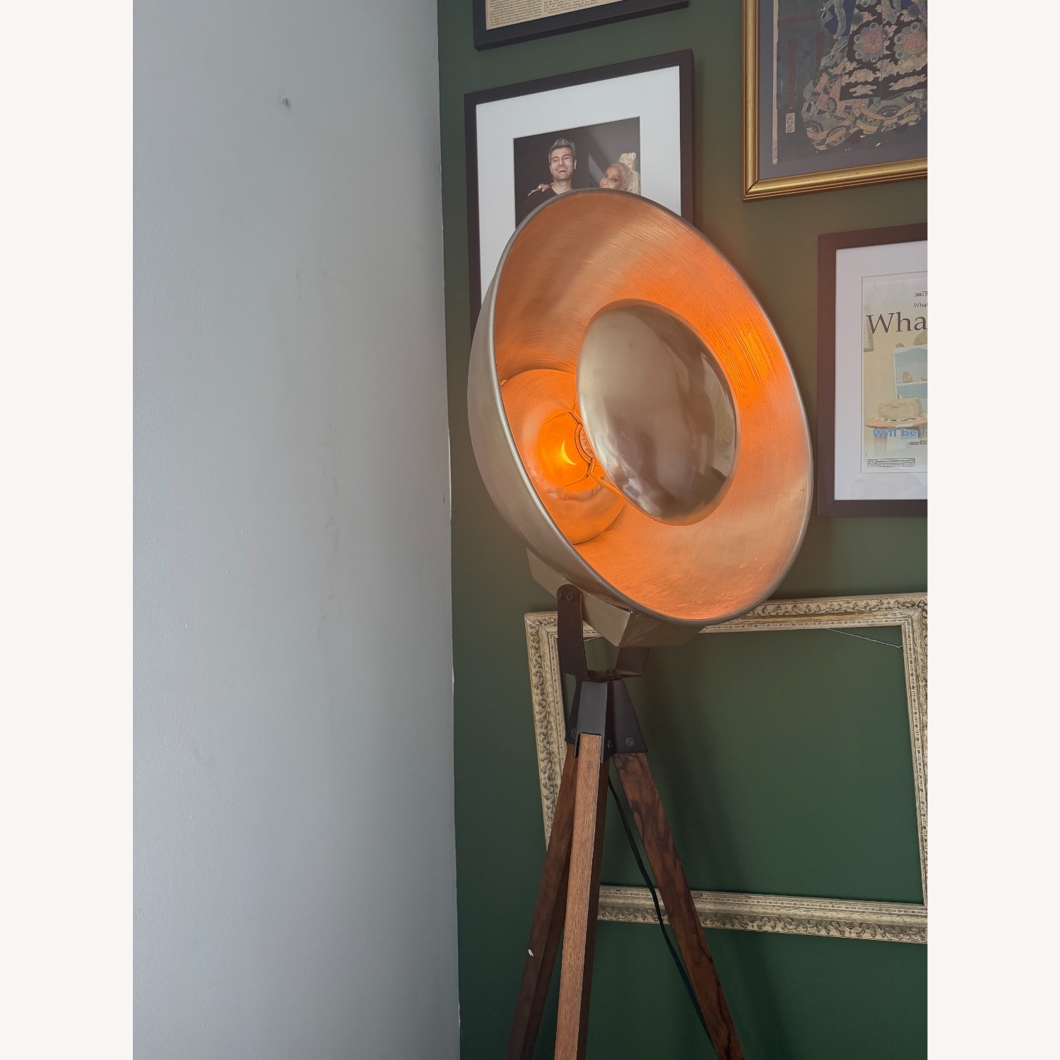 Industrial Tripod Spotlight Floor Lamp - image-6