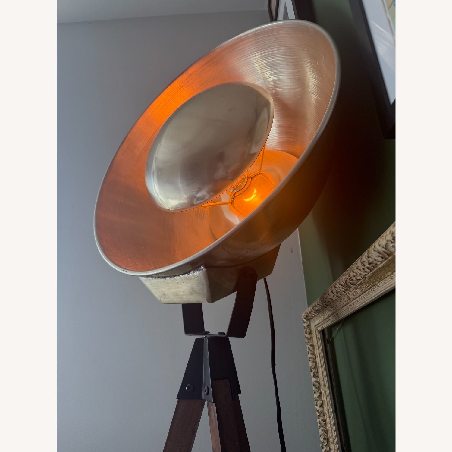 Industrial Tripod Spotlight Floor Lamp - image-8