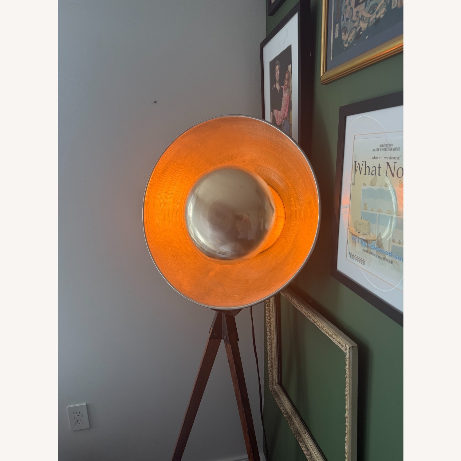 Industrial Tripod Spotlight Floor Lamp - image-5