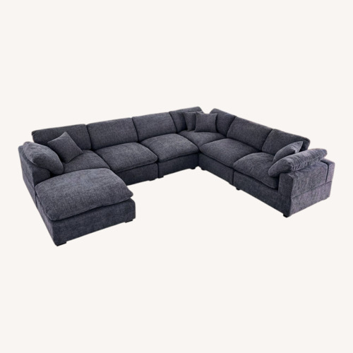 Used Wayfair Dark Gray Fabric 3+ Piece Sectional for sale on AptDeco