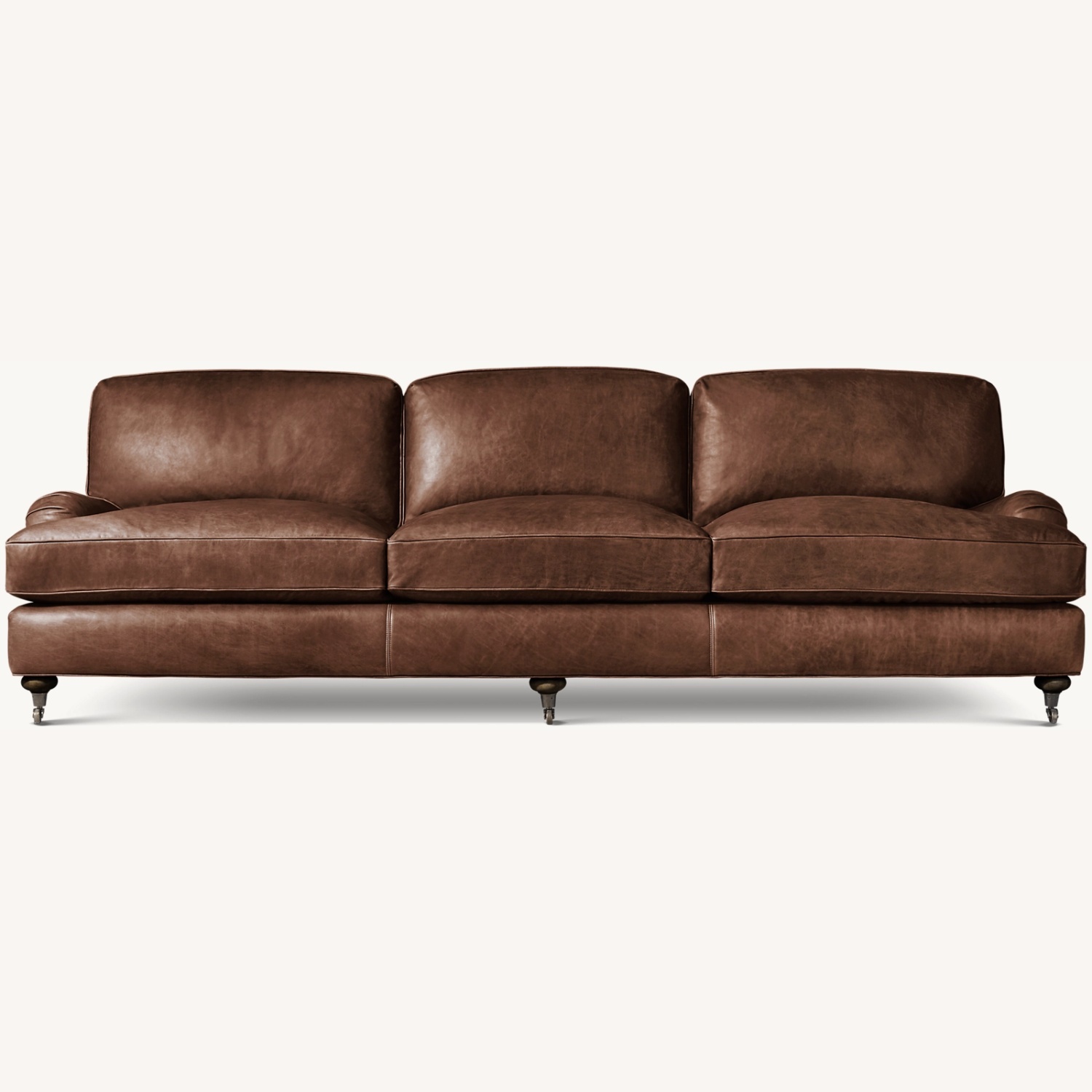 Restoration Hardware English Classic Roll Arm 3+ Seater Sofa - image-5