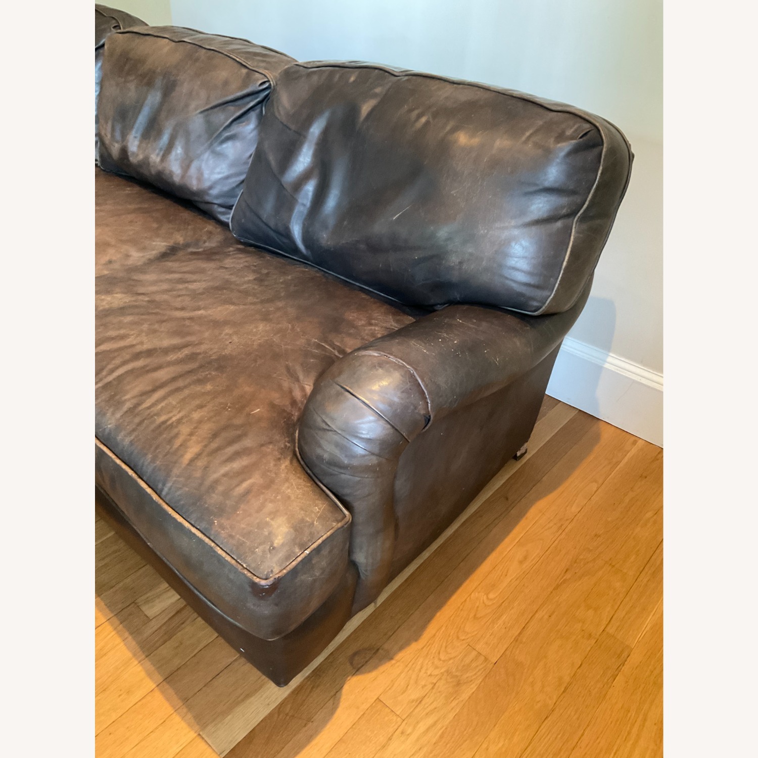 Restoration Hardware English Classic Roll Arm 3+ Seater Sofa - image-4