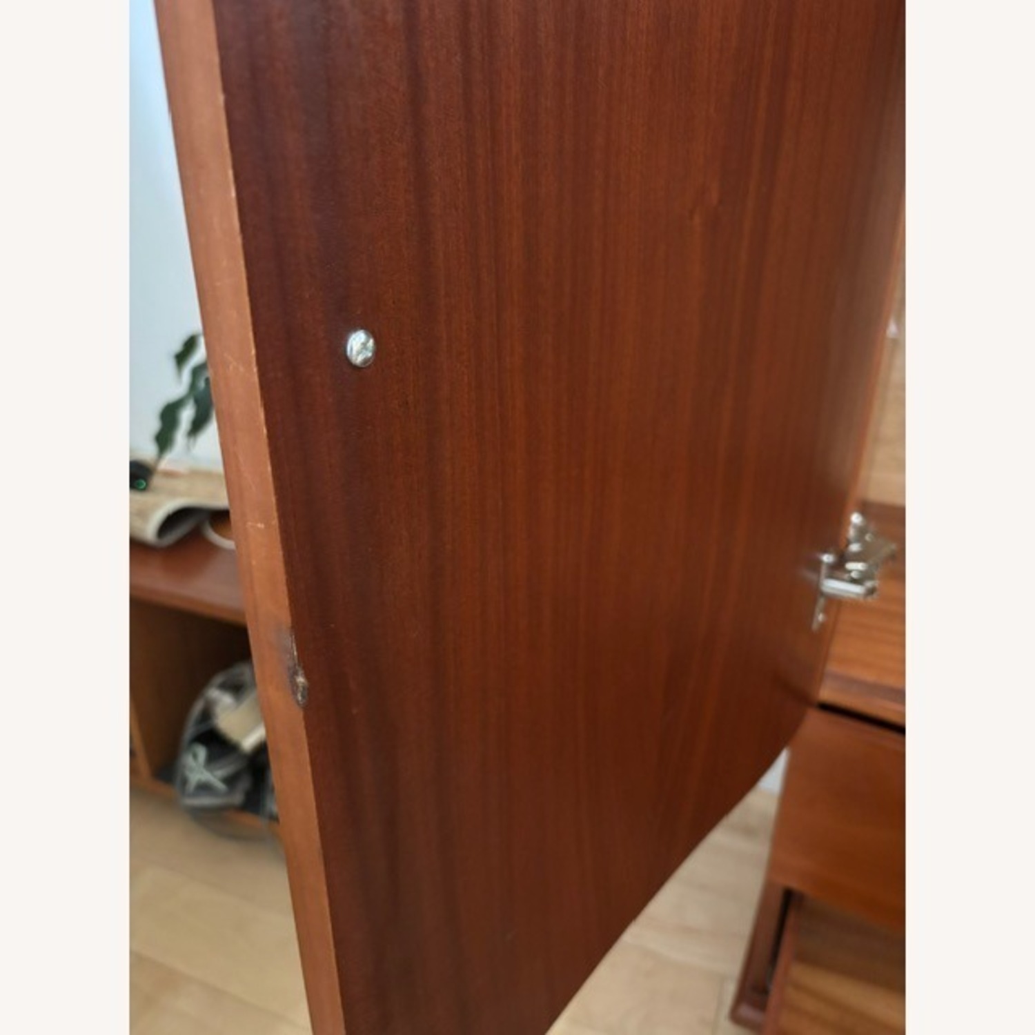 Mobican Armoire Warm Cherry Finish - image-11