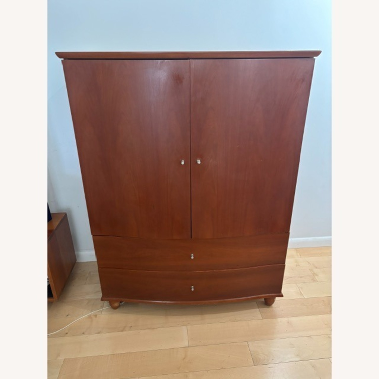 Mobican Armoire Warm Cherry Finish - image-3