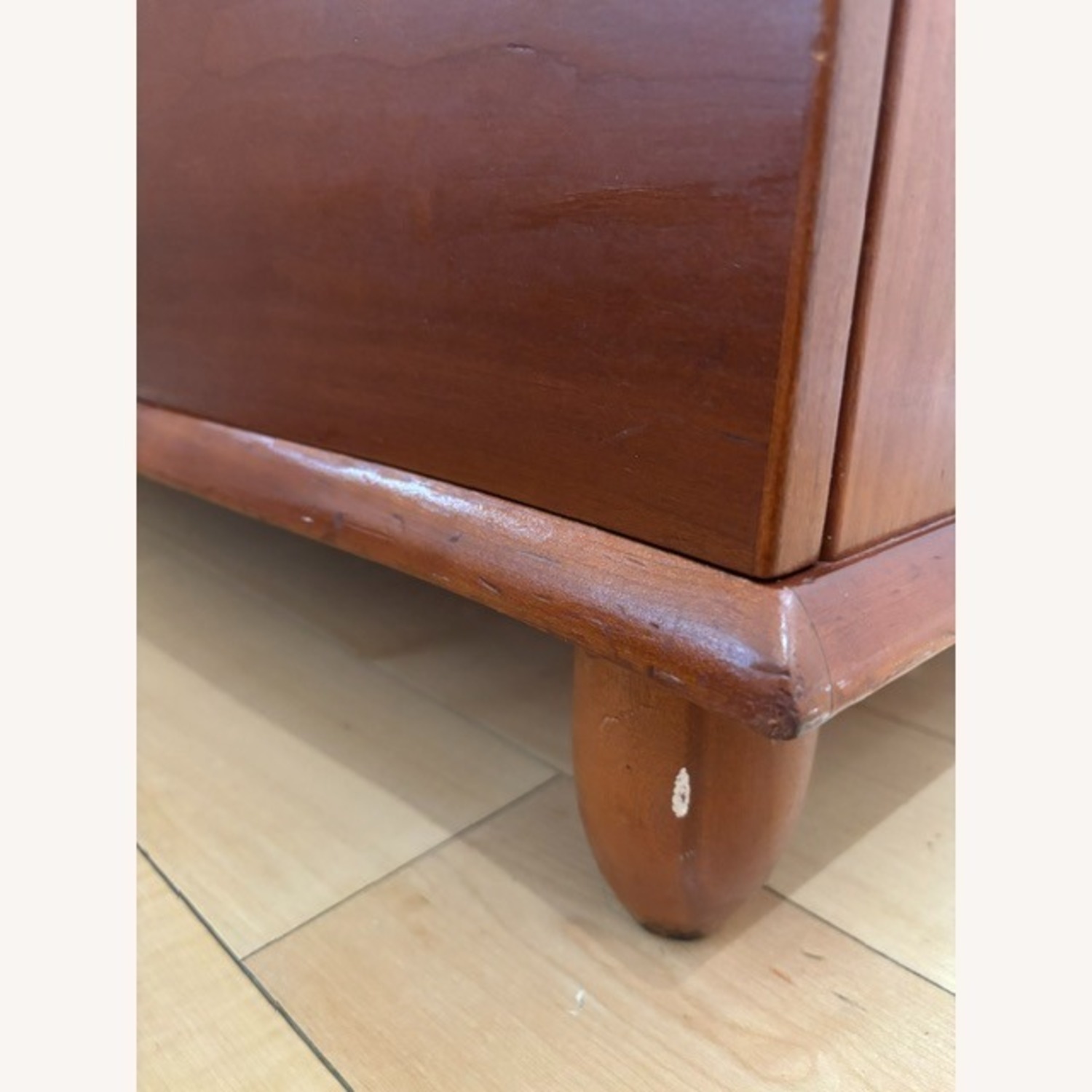 Mobican Armoire Warm Cherry Finish - image-12