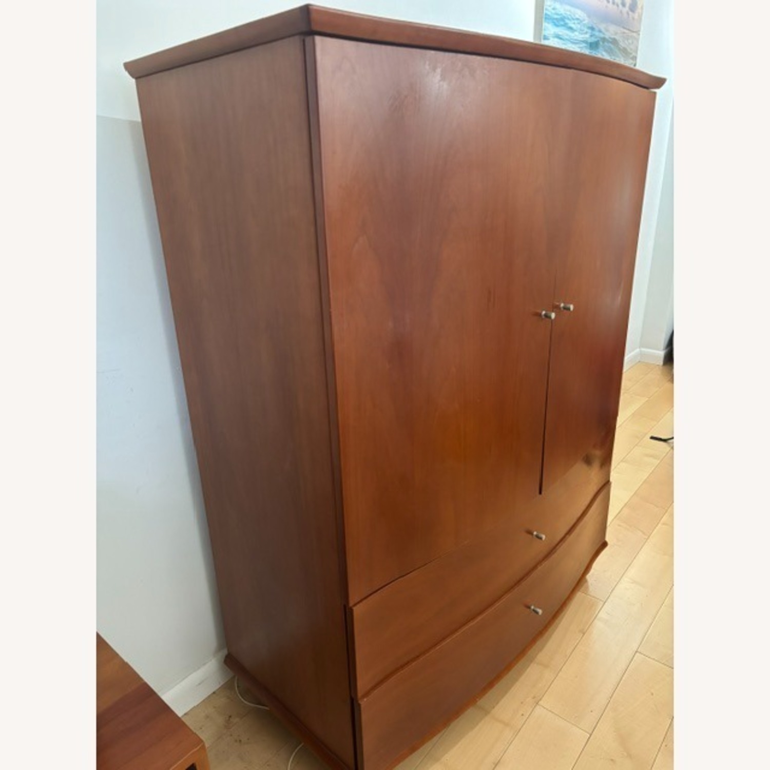Mobican Armoire Warm Cherry Finish - image-2
