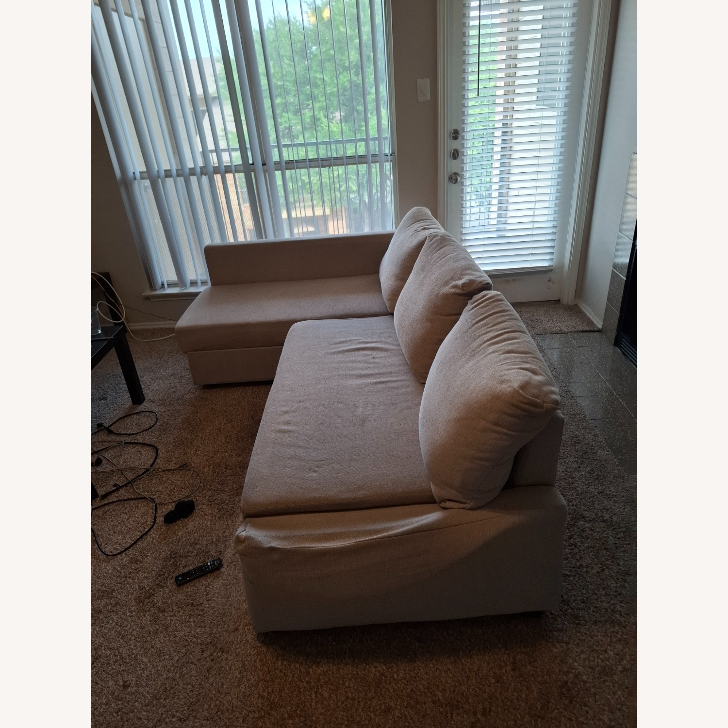 IKEA Friheten Light Brown Fabric 3+ Seater Sofa - image-4