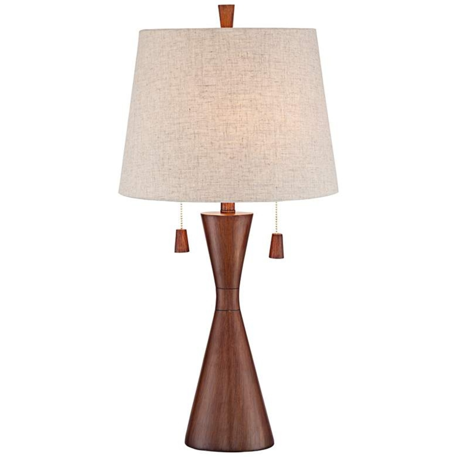 Light Brown Wood Table Lamps - image-4