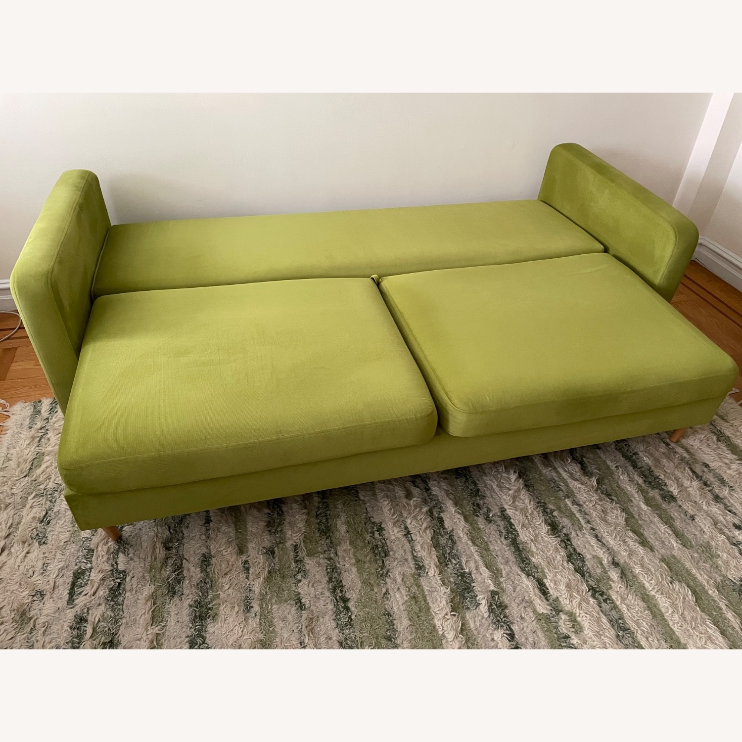 CISCO Brothers Manhattan Green Fabric Sleeper Sofa - image-2