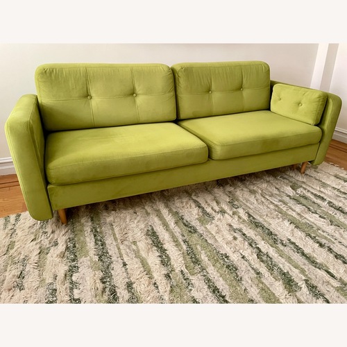 Used CISCO Brothers Manhattan Green Fabric Sleeper Sofa for sale on AptDeco