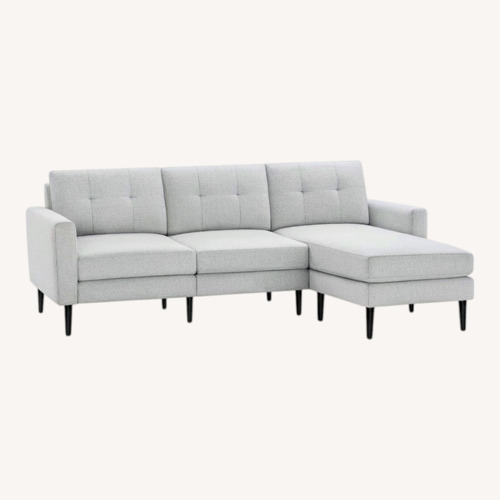 Used Burrow The Nomad Sectional Sofa in Crushed Gravel for sale on AptDeco