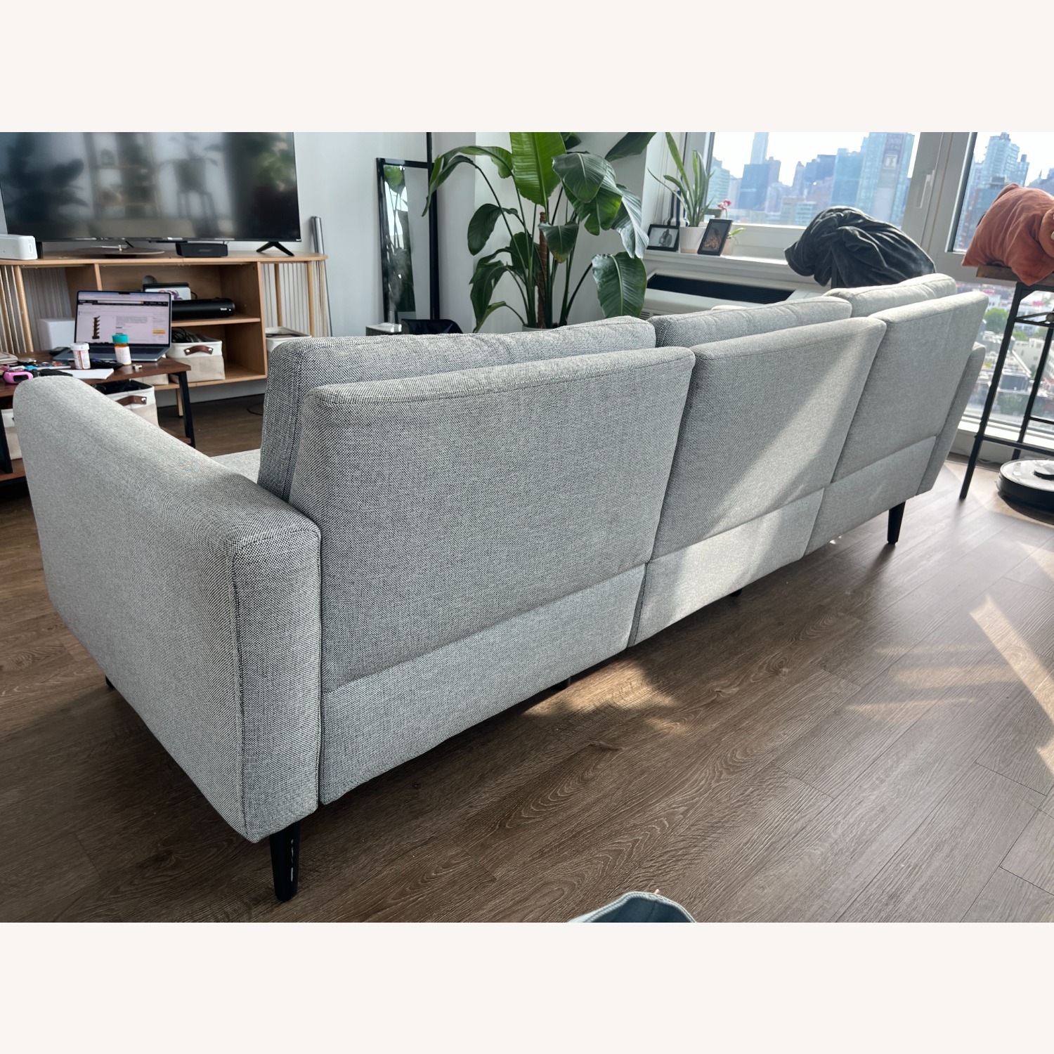 Burrow The Nomad Sectional Sofa in Crushed Gravel - image-4