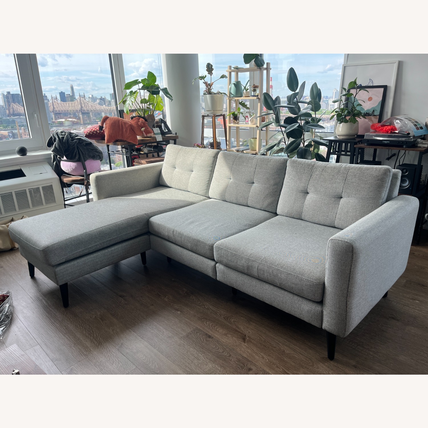 Burrow The Nomad Sectional Sofa in Crushed Gravel - image-5