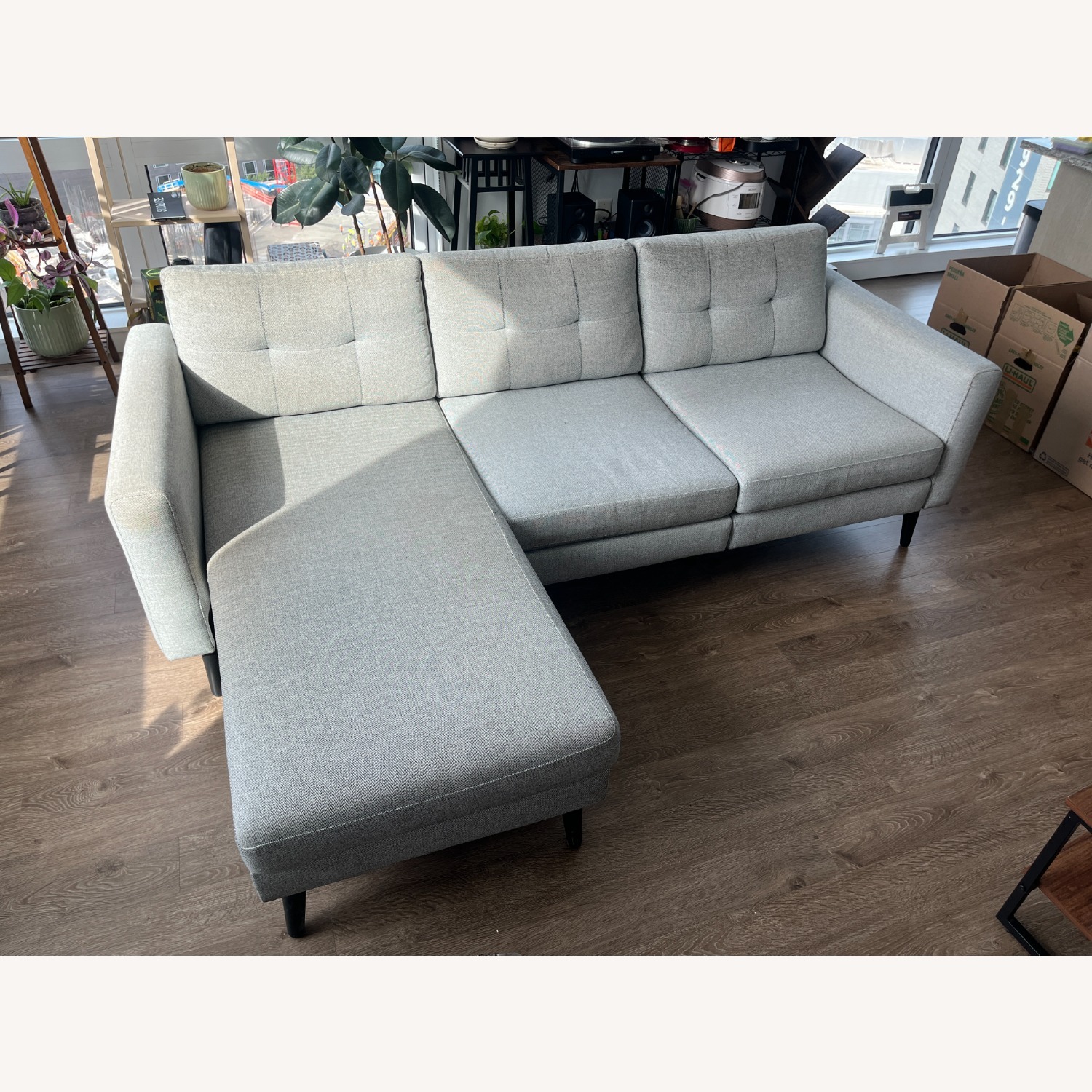 Burrow The Nomad Sectional Sofa in Crushed Gravel - image-6