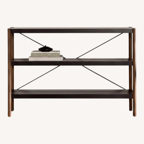 Used Article Roscoe Walnut Short Bookcase for sale on AptDeco