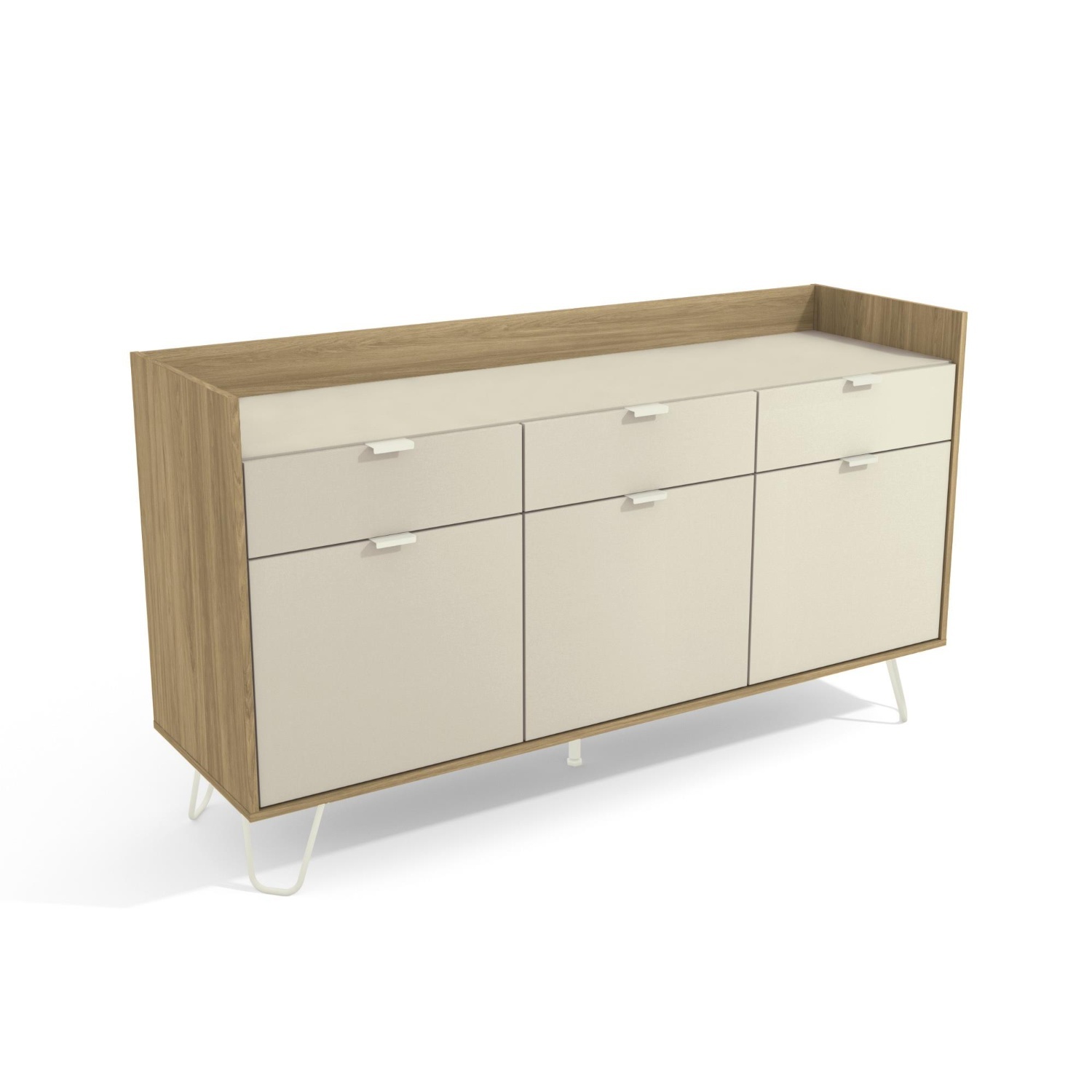 Natural Wood Sideboard - image-5