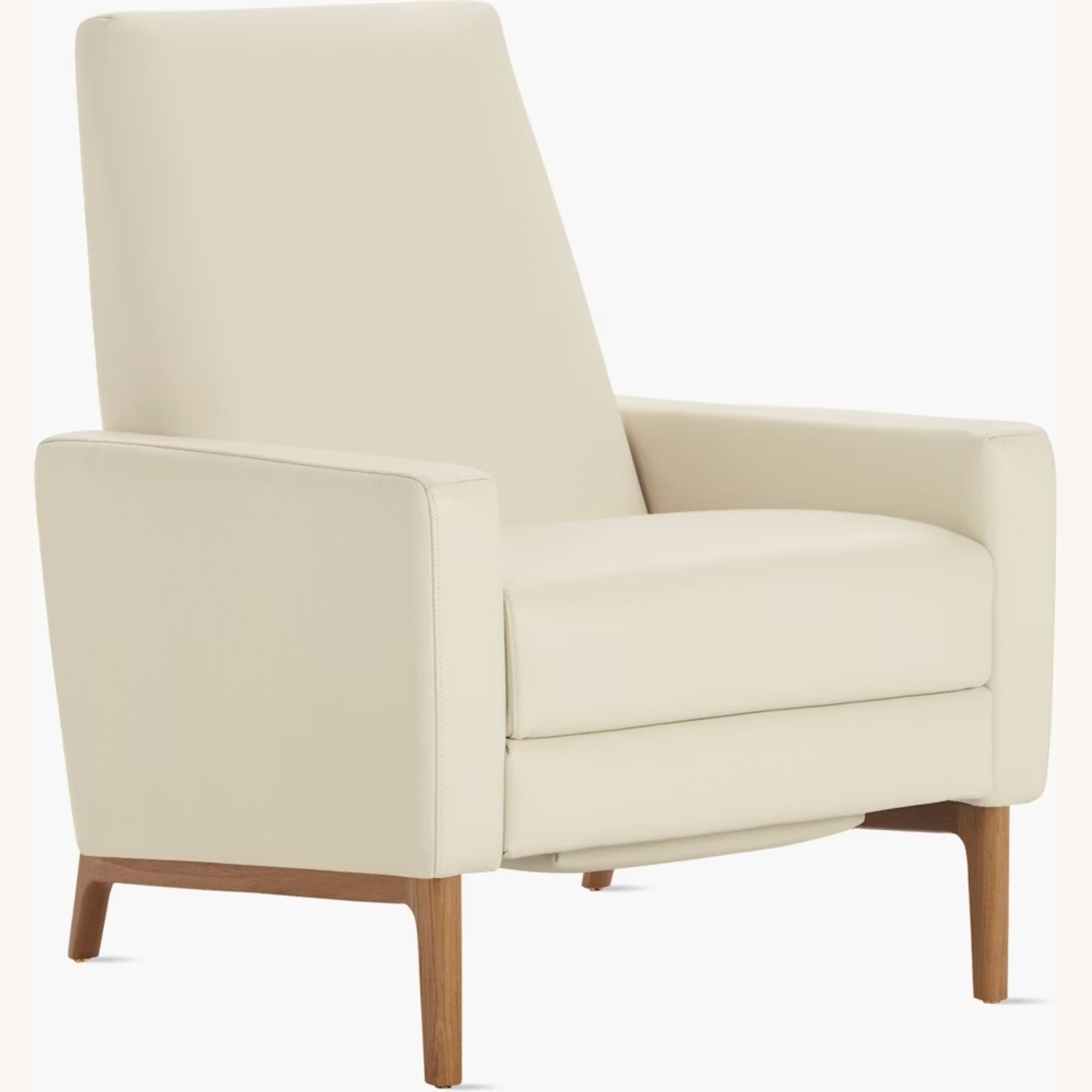 Design Within Reach White Leather Flight Recliner - image-6