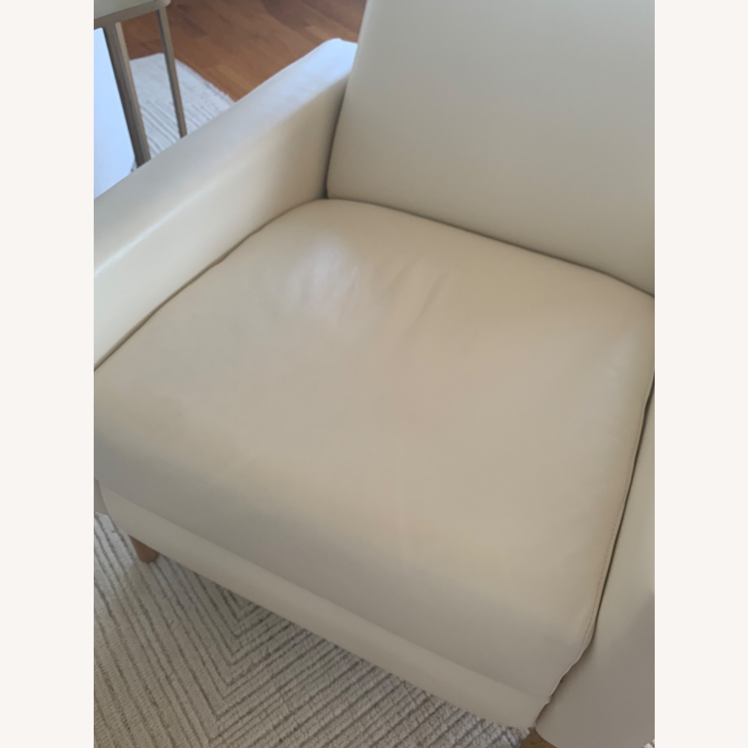 Design Within Reach White Leather Flight Recliner - image-15