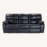 Bob's Discount Furniture Avenge Black 3+ Seater Sofa