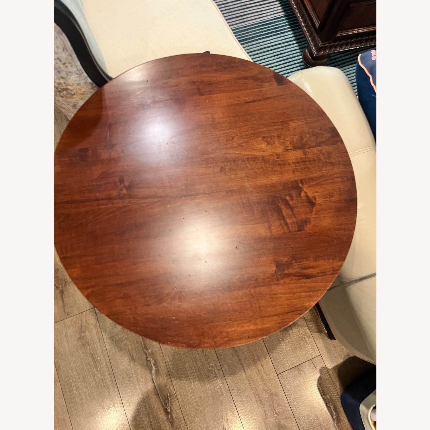 Ethan Allen Coco Dark Brown Wood Side Table - image-3