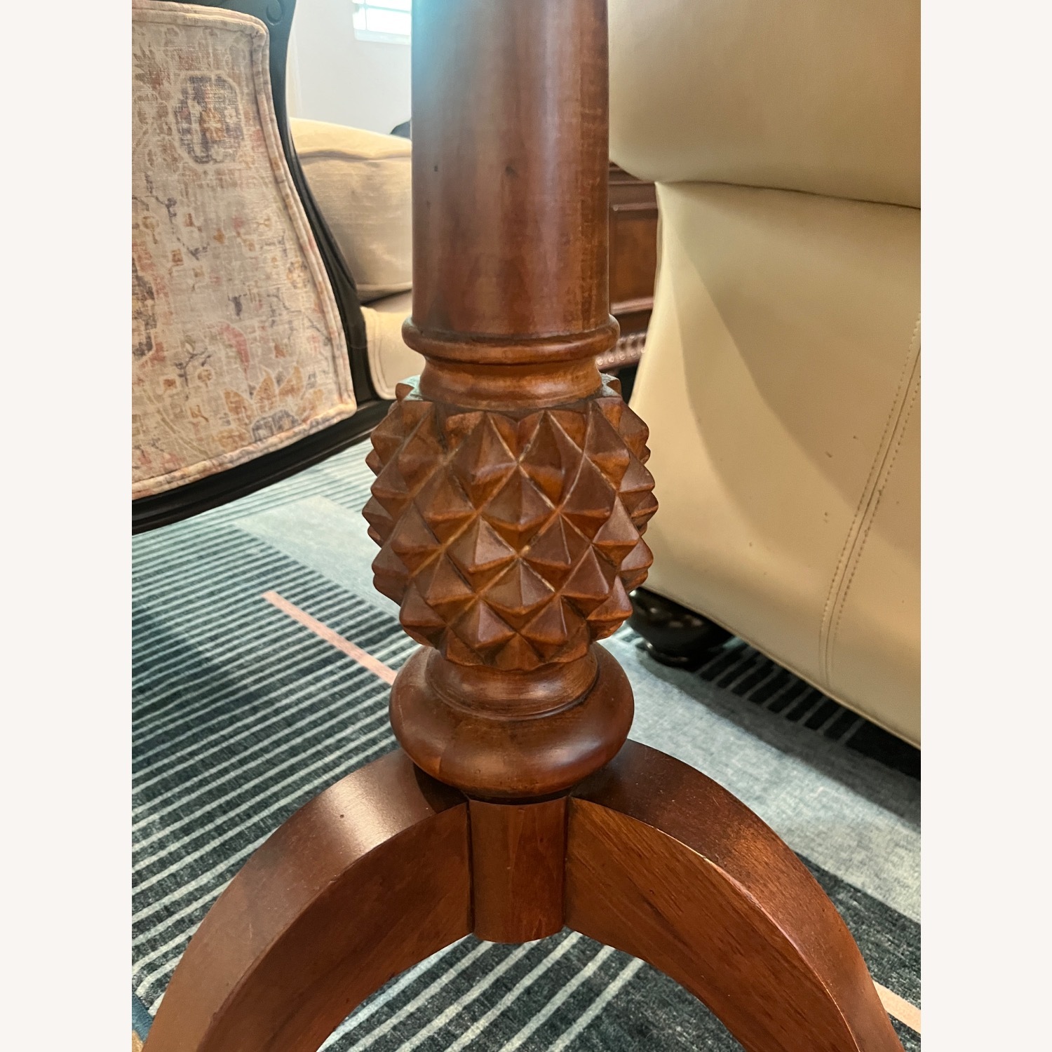Ethan Allen Coco Dark Brown Wood Side Table - image-2