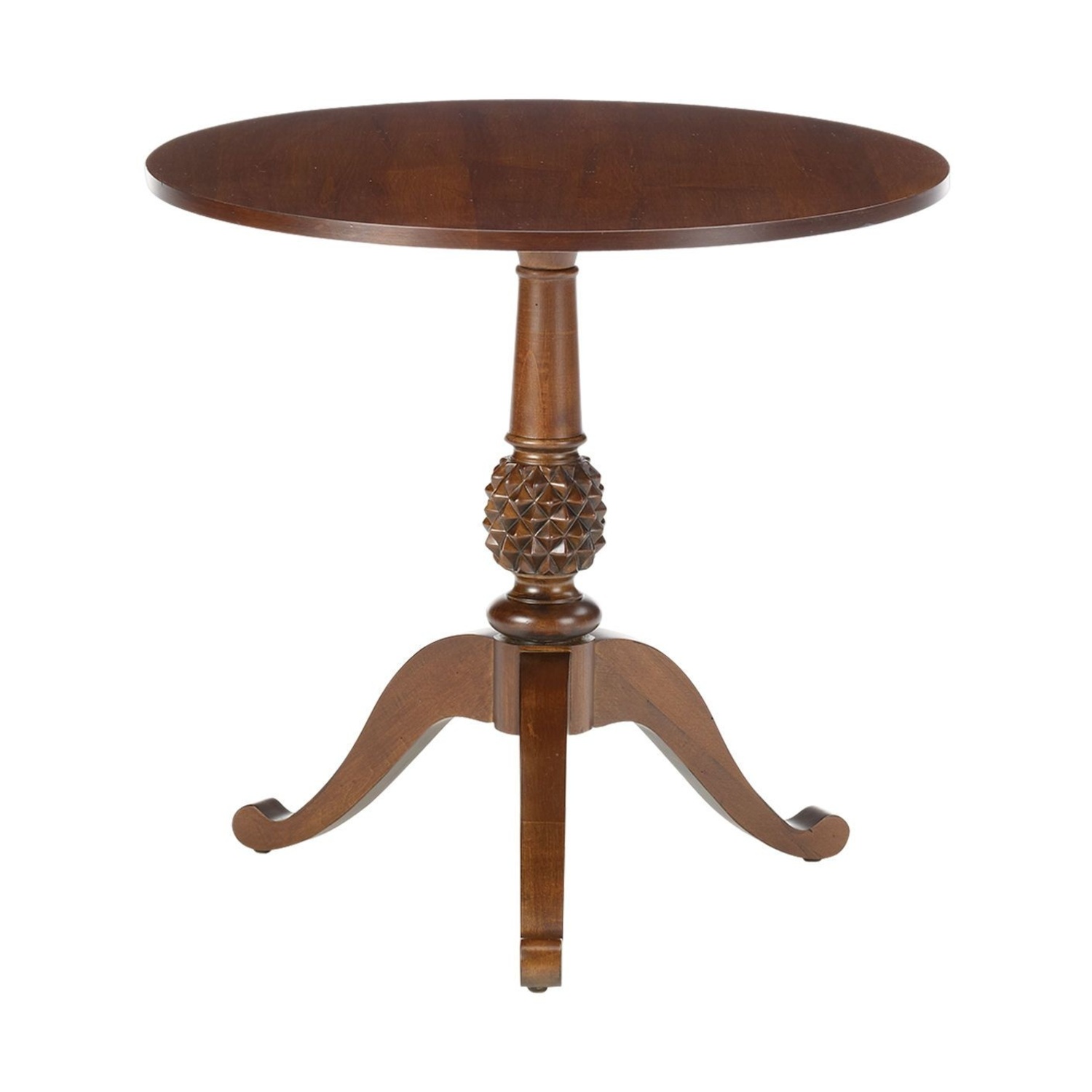 Ethan Allen Coco Dark Brown Wood Side Table - image-4