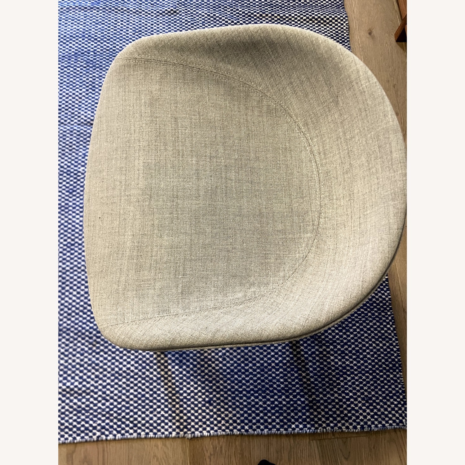 Hay Light Gray Fabric Stool - image-6