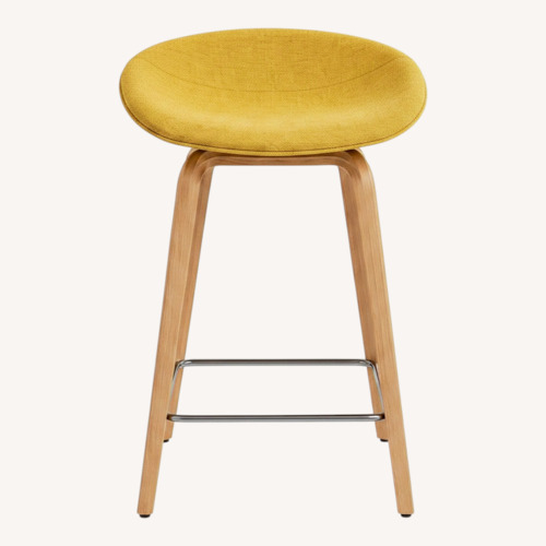 Used Hay Light Gray Fabric Stool for sale on AptDeco