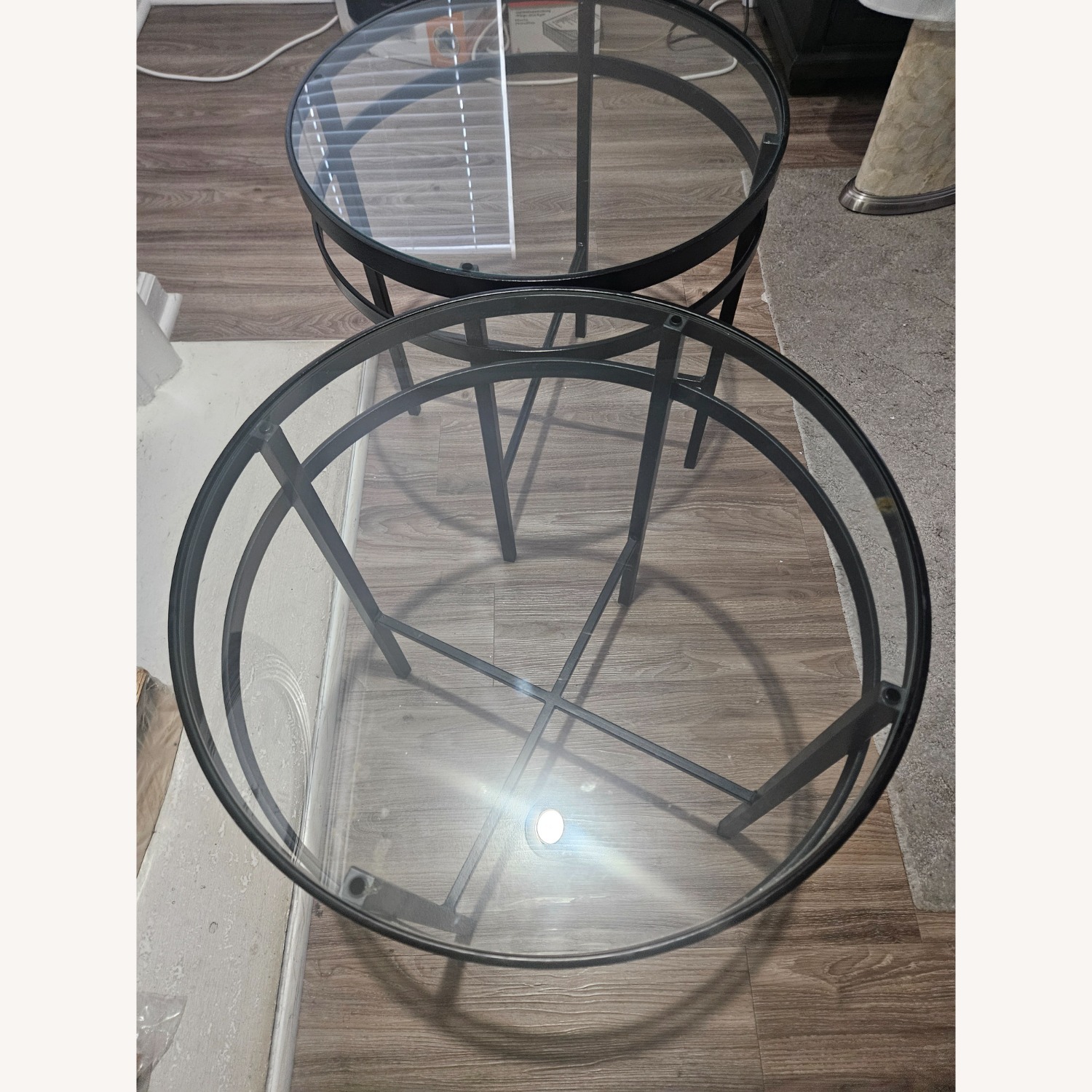 Rooms To Go Black Glass Side Tables - image-5