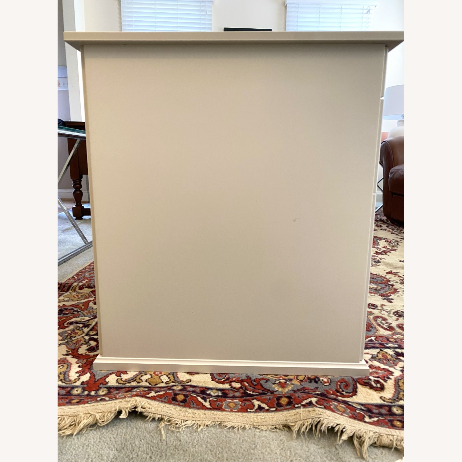 IKEA ALVE Wood Double Pedestal Farmhouse Desk - image-14