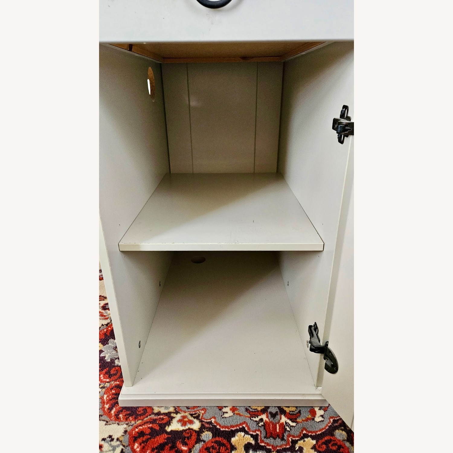 IKEA ALVE Wood Double Pedestal Farmhouse Desk - image-11