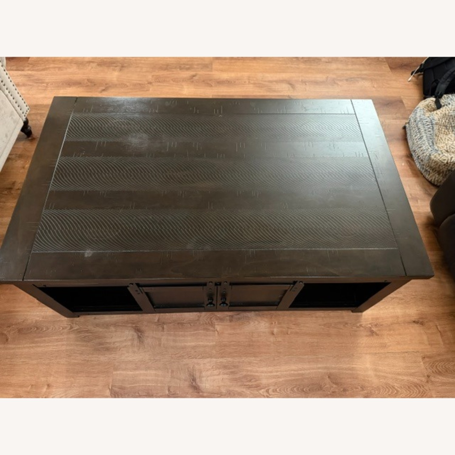 Bob's Discount Furniture Montana Dark Brown Coffee Table - image-4