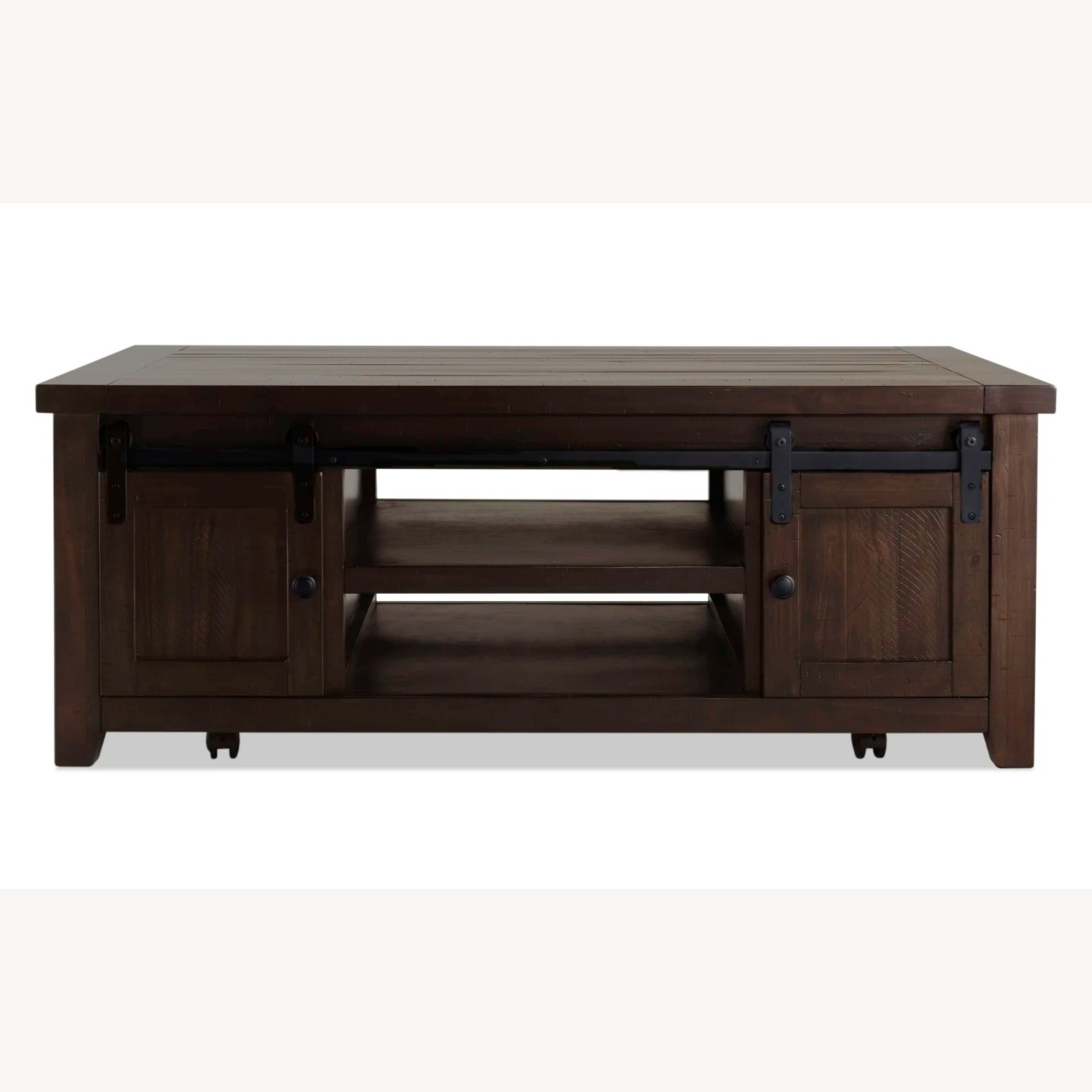 Bob's Discount Furniture Montana Dark Brown Coffee Table - image-5