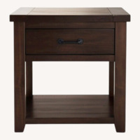 Montana Brown Storage End Table
