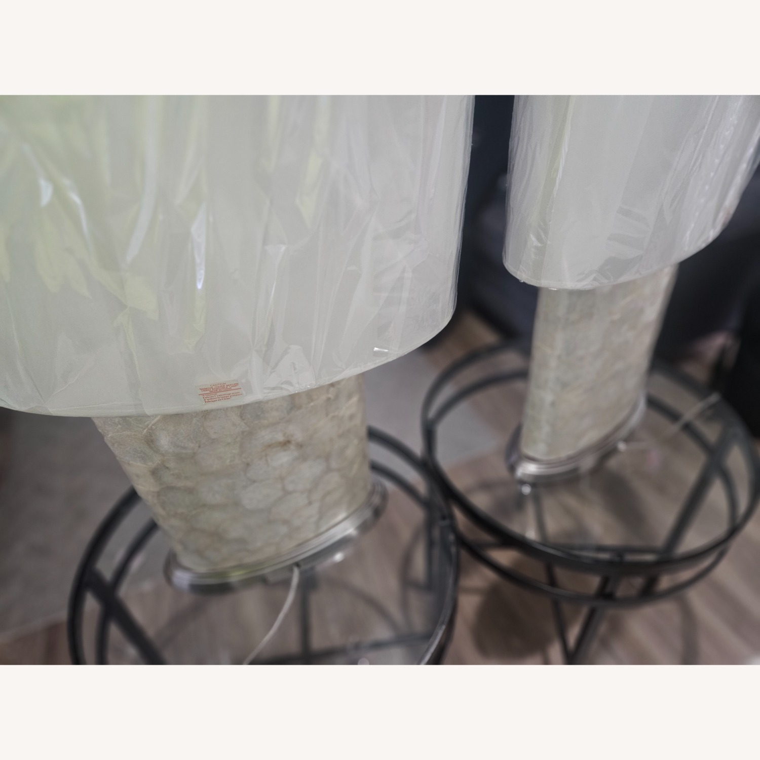 Rooms To Go Shell Yellow Table Lamps - image-3