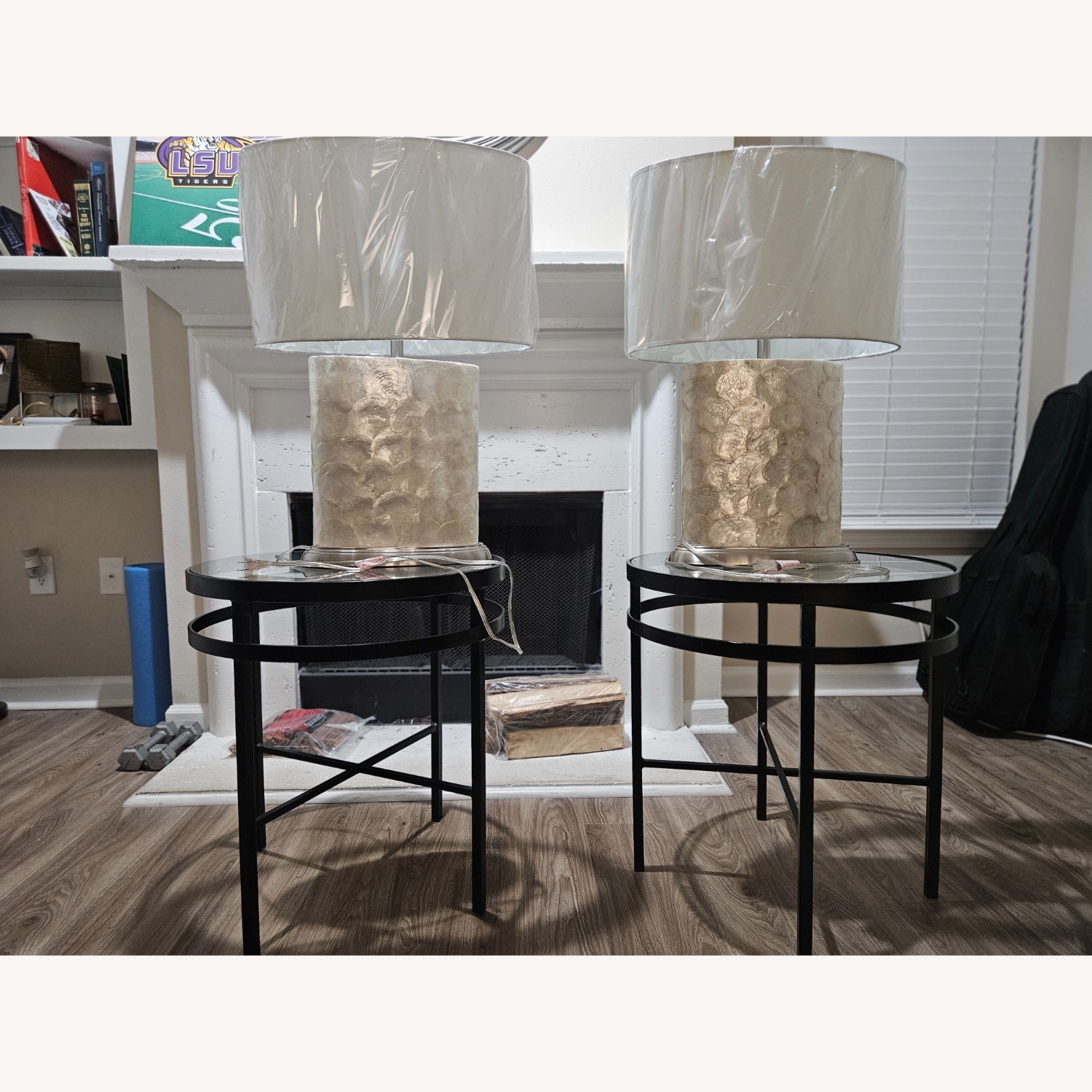 Rooms To Go Shell Yellow Table Lamps - image-4
