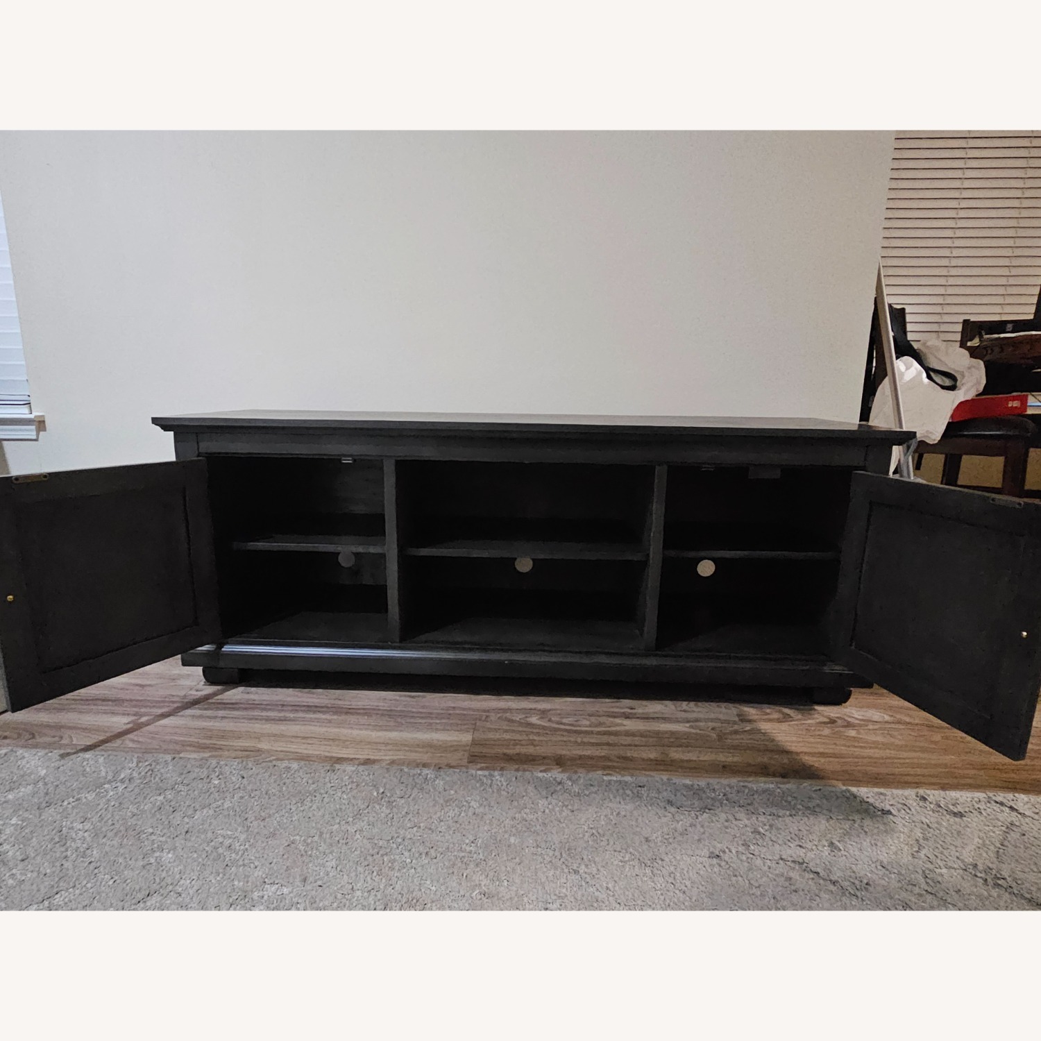 Vintage/Antique Dark Brown Media Storage - image-3