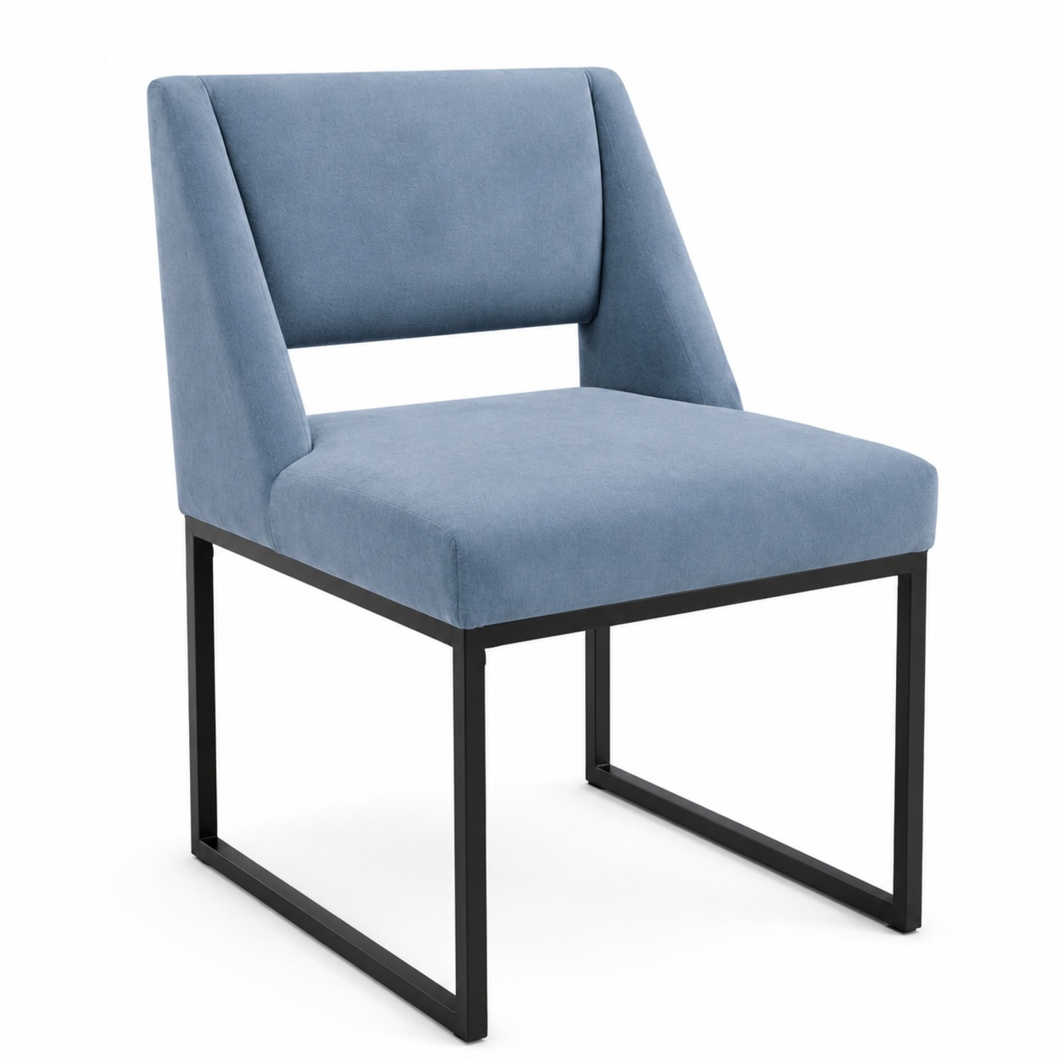 ModShop Miami Shores Blue Velvet Dining Chairs - image-4