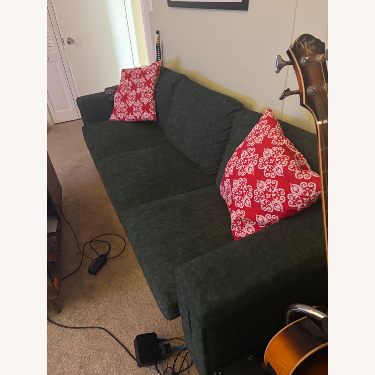 Wayfair Green Fabric 3+ Seater Sofa - image-2