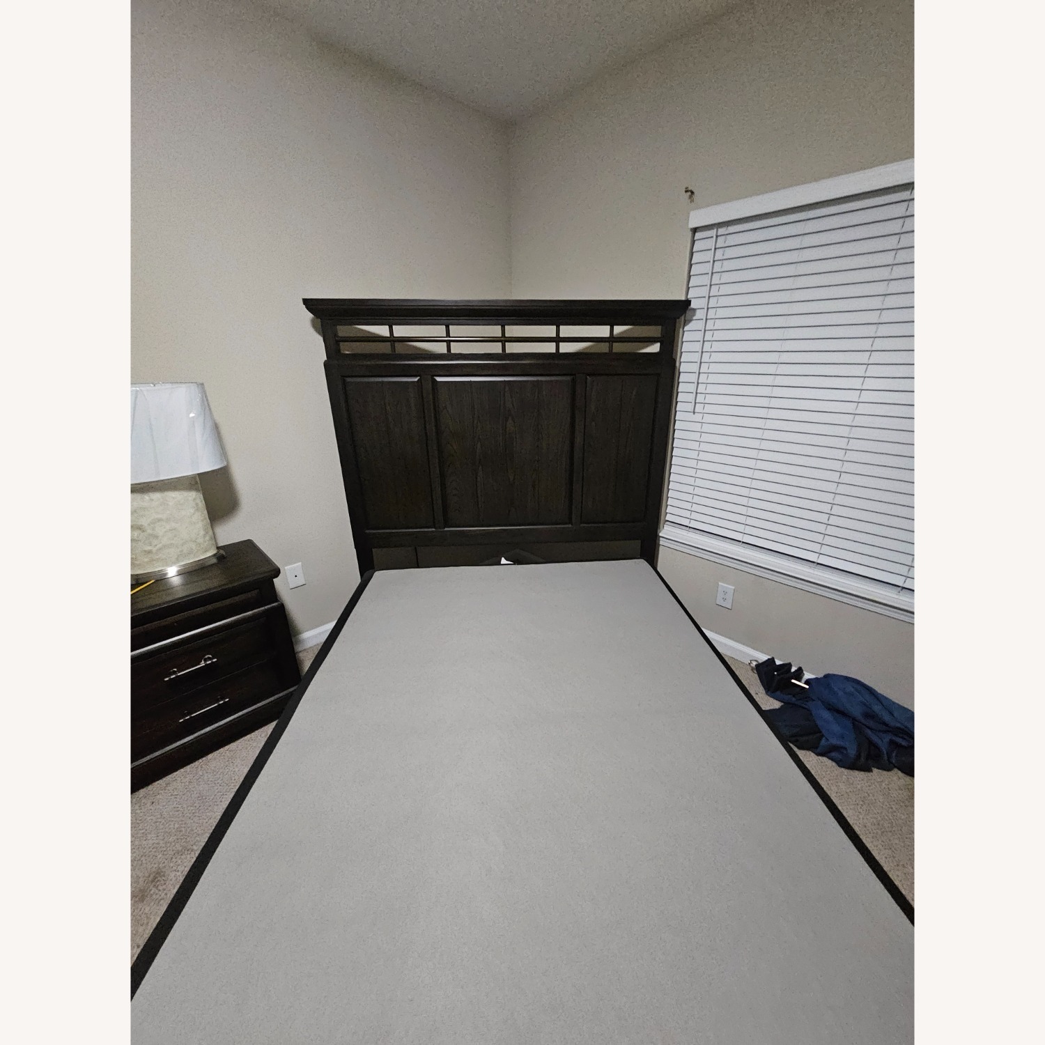 Rooms To Go Montana Dark Brown Queen Bed - image-1