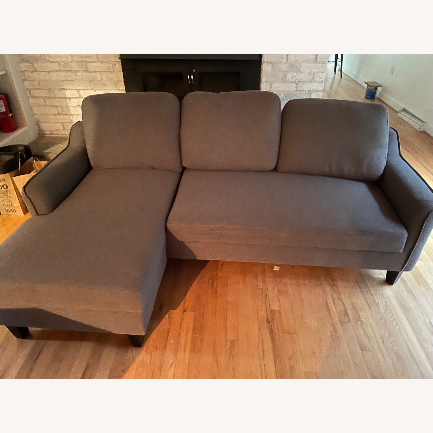 Ashley Furniture Jarreau Gray Sofa Chaise Sleeper - image-1