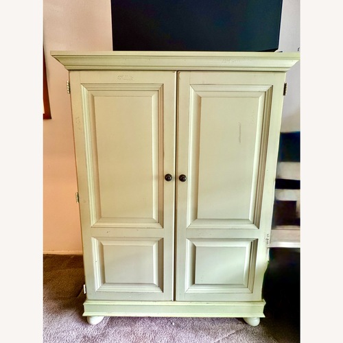 Used Hooker Furniture Corporation Green Wood Armoire for sale on AptDeco