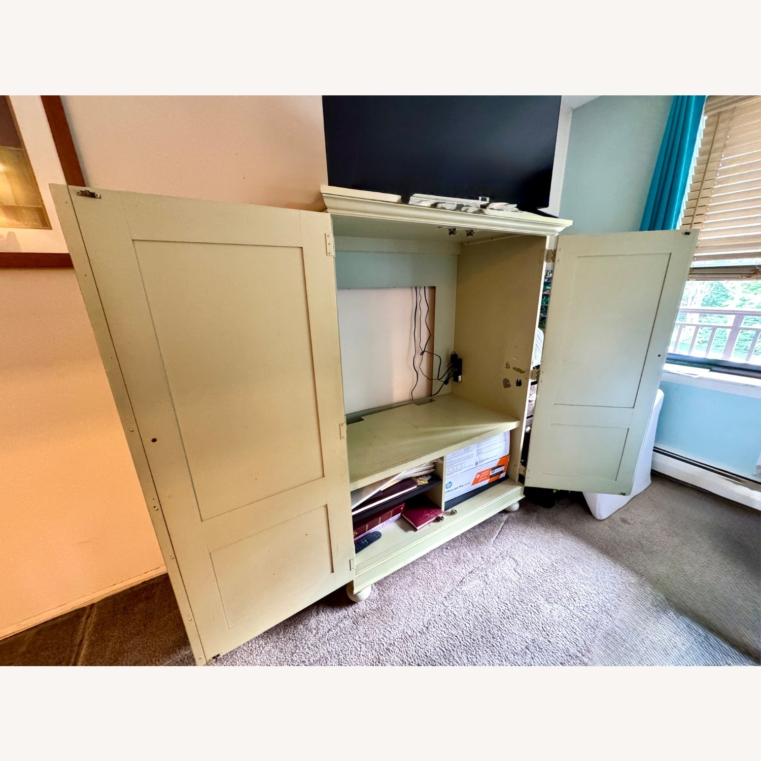 Hooker Furniture Corporation Green Wood Armoire - image-6